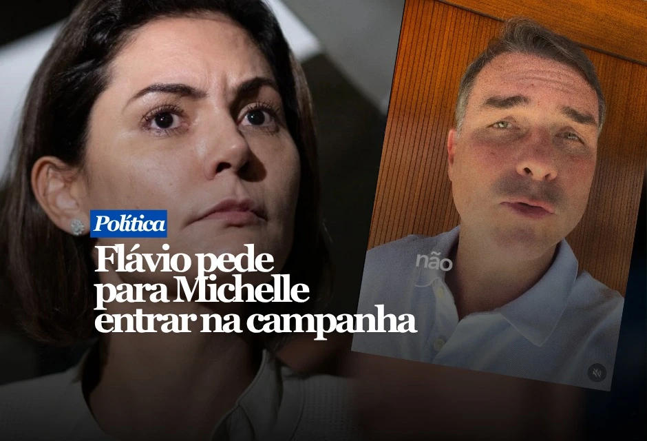 Flávio Bolsonaro publicou um vídeo nesta quinta-feira (23) em que pediu que Michelle Bolsonaro participe de sua campanha à Presidência. O senador também voltou a se desculpar pelo atrito entre os dois. “Nunca foi minha intenção desrespeitar ninguém, ainda mais a esposa do meu pai”, declarou. Em outra publicação, Flávio defendeu a união da direita e pediu que aliados concentrem esforços na disputa contra o PT.