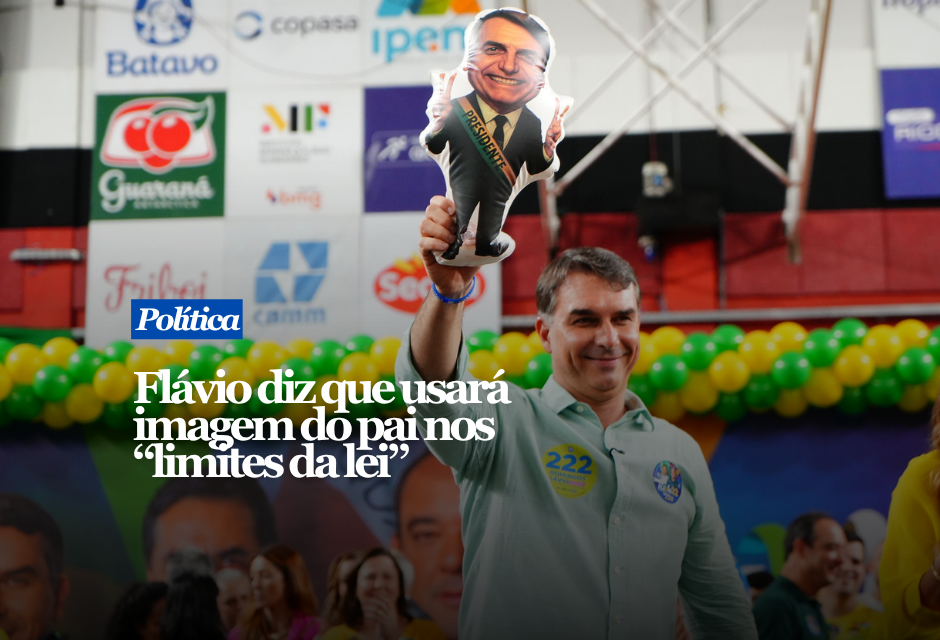 Flávio diz que usará imagem do pai nos 