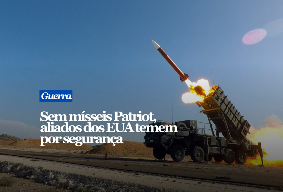 EUA estão sem mísseis Patriot para fornecer a aiados.