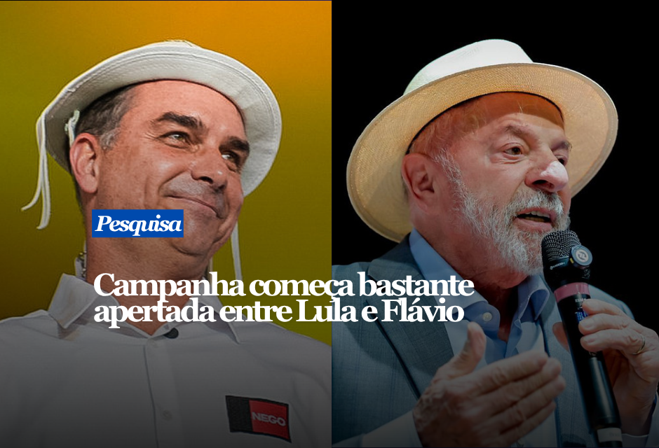 Lula e Flávio empatados