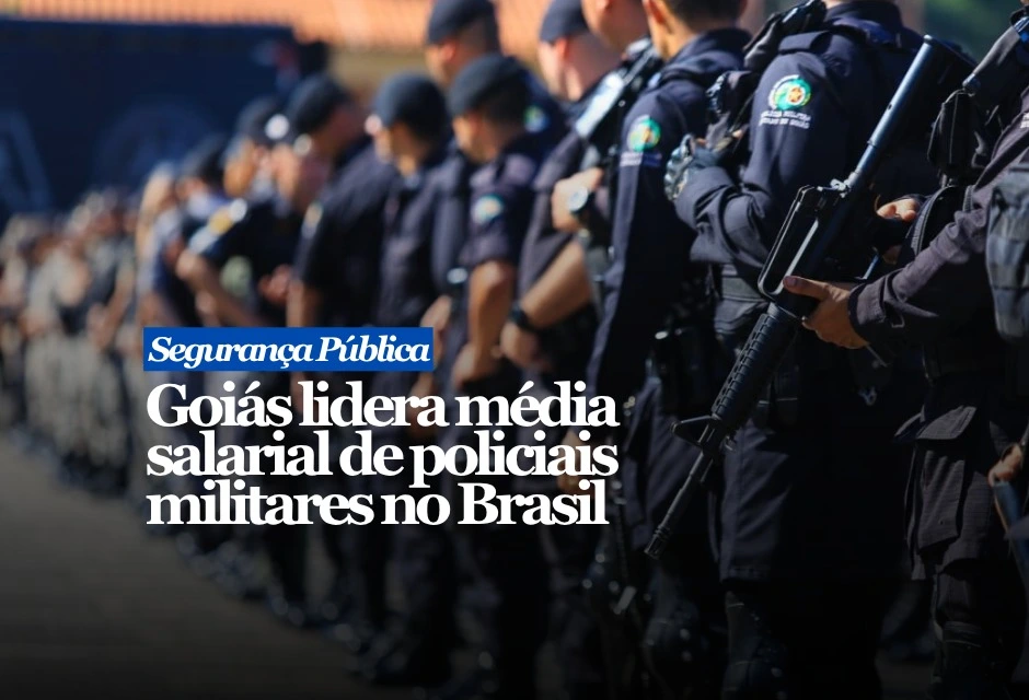 Raio-X das Forças de Segurança Pública, divulgada pelo Fórum Brasileiro de Segurança Pública. O estudo analisou folhas de pagamento de 2025 e considerou vencimentos e adicionais, não apenas o salário-base. Entre os praças, grupo formado por soldados, cabos, sargentos e subtenentes, Goiás também ocupa a primeira posição, com média bruta de R$ 13.958. Os cabos goianos lideram a própria graduação, com R$ 12.469. O estado tem 11.856 policiais militares na ativa. Esse contingente corresponde a 37,4% das 31.712 vagas previstas em lei, segunda menor proporção do país. Goiás também registra 1,6 PM por mil habitantes, abaixo da média nacional.