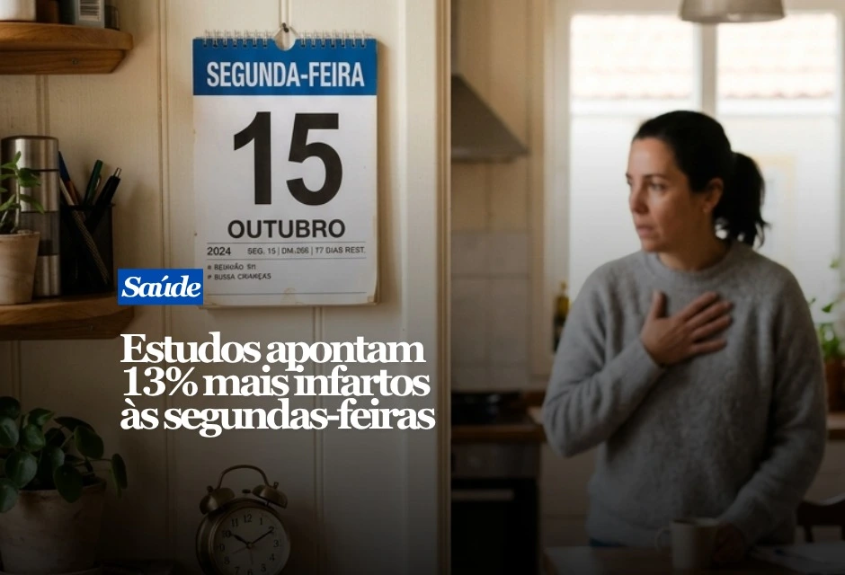 O percentual veio da análise de 10.528 pacientes atendidos na Irlanda entre 2013 e 2018. Todos haviam sofrido infarto com elevação do segmento ST, conhecido pela sigla STEMI. Nesse tipo grave, uma artéria coronária fica completamente bloqueada e o coração precisa receber atendimento imediato. Os pesquisadores compararam a distribuição dos casos durante a semana e encontraram frequência 13% maior às segundas-feiras. Também houve número acima do esperado aos domingos. Portanto, o estudo não apontou aumento de 11% nem avaliou todos os tipos de infarto.
