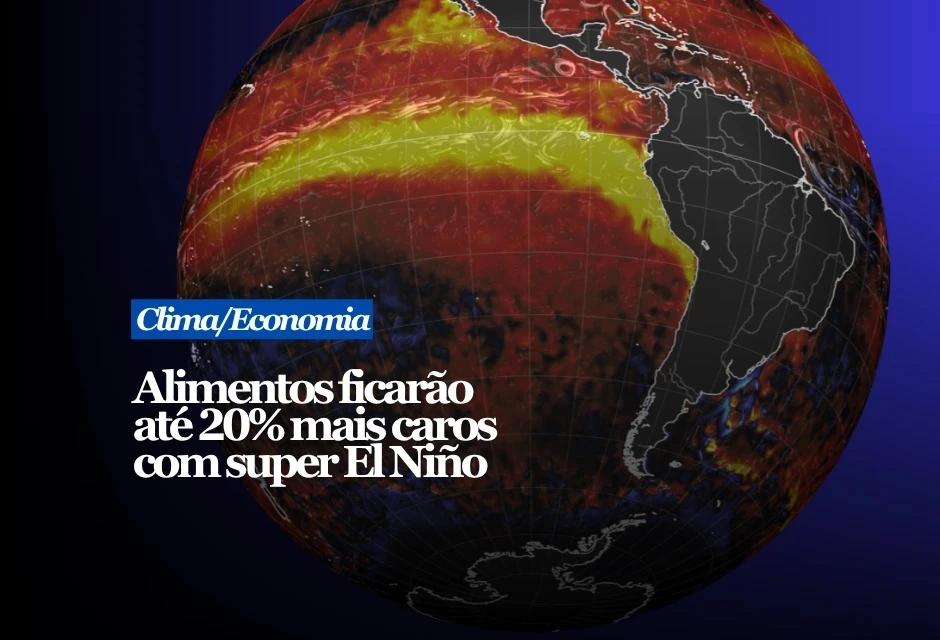 O El Niño pode pressionar com força o preço dos alimentos no Brasil nos próximos meses. Em um evento intenso, carnes, hortaliças e outros produtos in natura podem acumular alta de até 19,9% em 12 meses, segundo projeção do Rabobank. O estudo estima que o efeito mais forte apareça cerca de seis meses depois dos choques provocados pelo clima.