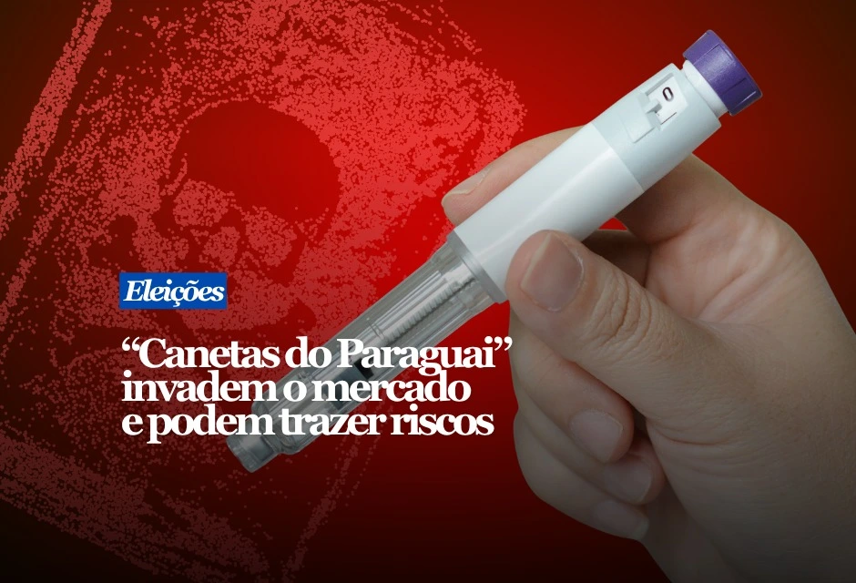As apreensões de medicamentos emagrecedores na fronteira explodiram em 2026. Entre janeiro e maio, o valor retido passou de R$ 2,3 milhões em 2025 para mais de R$ 47,3 milhões neste ano — cerca de 20 vezes mais. O problema não é apenas a procedência estrangeira. Produtos sem registro no Brasil podem chegar sem rastreabilidade, controle de fabricação ou garantia sobre concentração, esterilidade e conservação. A Anvisa afirma que as chamadas “canetas do Paraguai” não demonstraram equivalência com medicamentos registrados no país.