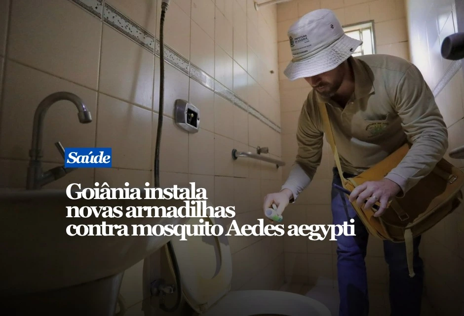 Goiânia começou nesta terça-feira (25) a instalar novas armadilhas contra o Aedes aegypti em meio ao avanço das arboviroses. Até a semana epidemiológica 32, a cidade confirmou 31.207 casos de dengue, alta de 19,4% sobre 2025. Na chikungunya, os registros saltaram de 100 para 709 — aumento de 609%. A Prefeitura anunciou 15 mil unidades da tecnologia In2Care e outras 10 mil Inestrap. A primeira atrai a fêmea do mosquito e faz com que ela carregue para outros criadouros uma substância que impede o desenvolvimento das larvas.