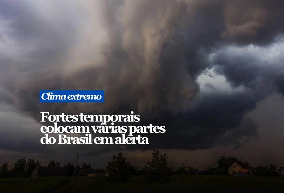 Chuva forte, trovoadas e rajadas de vento atingem diferentes pontos do país nesta quinta-feira (27). O maior risco de tempestades está no Sul e em áreas do Sudeste. No Rio Grande do Sul, o Inmet mantém aviso laranja de perigo para tempestades no centro-sul do estado, incluindo Porto Alegre, Pelotas, Rio Grande, Santa Maria e Bagé. Outras áreas gaúchas e o centro-oeste de Santa Catarina estão sob aviso amarelo. Rajadas podem passar de 50 km/h e, de forma isolada, chegar a 90 km/h no Sul.