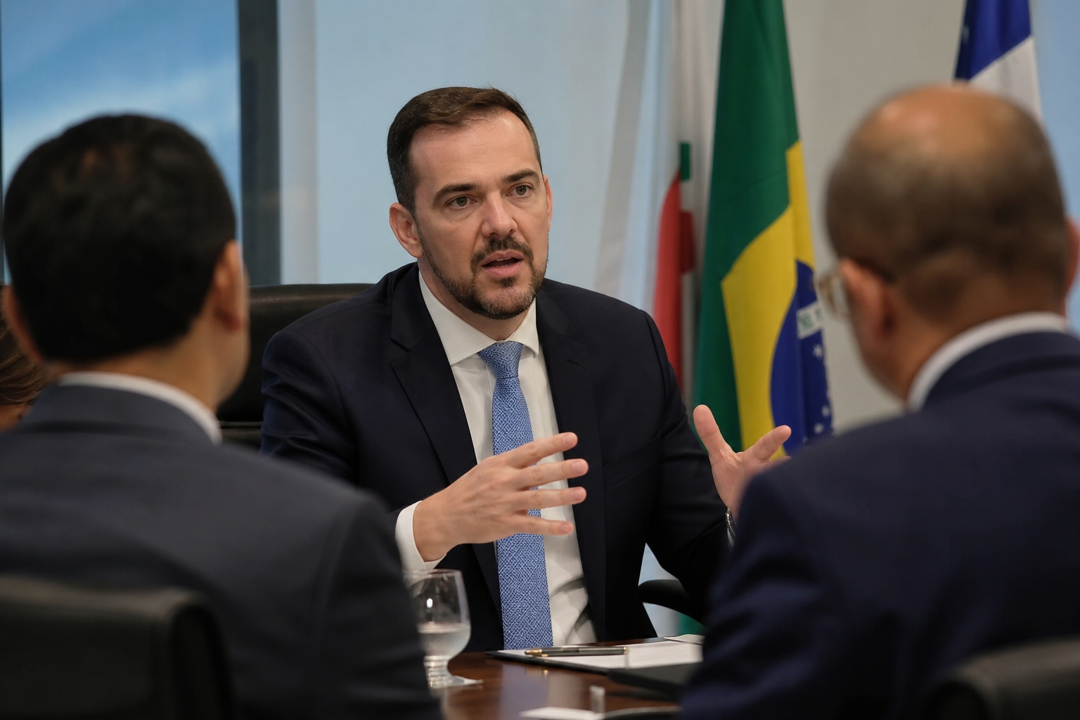 Gustavo Mendanha propõe parcerias internacionais para combater o crime organizado