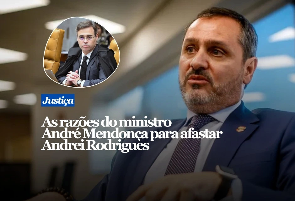 POR QUE ANDRÉ MENDONÇA MANDOU AFASTAR O DIRETOR-GERAL DA PF André Mendonça afastou preventivamente Andrei Rodrigues do comando da Polícia Federal porque afirma ter identificado um “monitoramento sistemático e ilegal” feito pela área de inteligência da própria corporação contra ele e o advogado-geral da União, Jorge Messias. Segundo a decisão, seis relatórios produzidos pela PF entre 3 e 31 de agosto analisaram atividades de Mendonça, decisões do ministro e sua relação com Messias