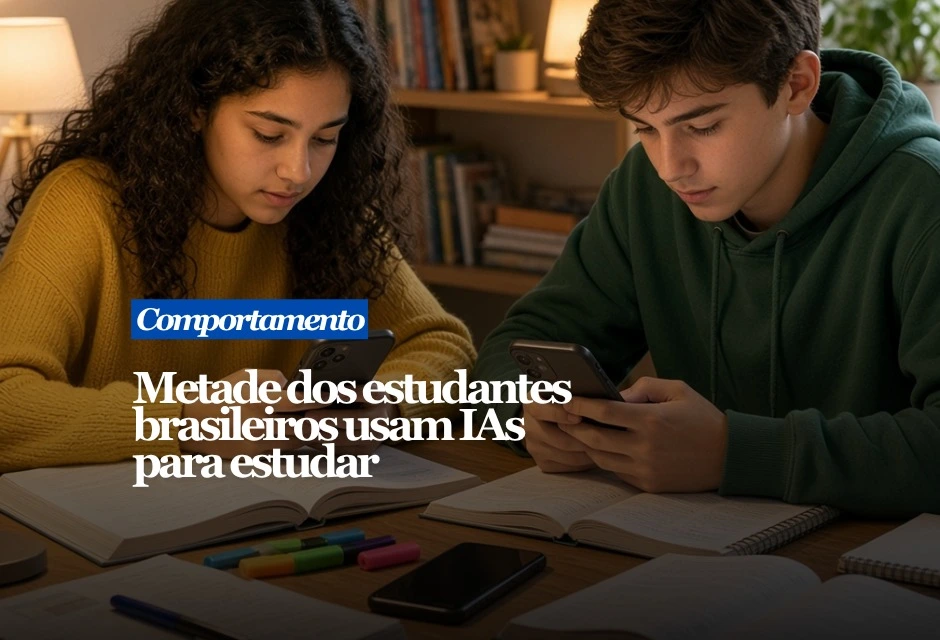 A resposta do Pisa 2025 é: depende de como a ferramenta entra no aprendizado. No Brasil, 48% dos estudantes de 15 anos usam chatbots de inteligência artificial ao menos uma vez por semana para aprender. A média da OCDE é de 46%. Os brasileiros recorrem principalmente à IA para pesquisar um assunto novo: 40% fazem isso, contra 31% na OCDE. Outros 31% usam a tecnologia para resumir textos e 27% para preparar rascunhos de trabalhos escolares.