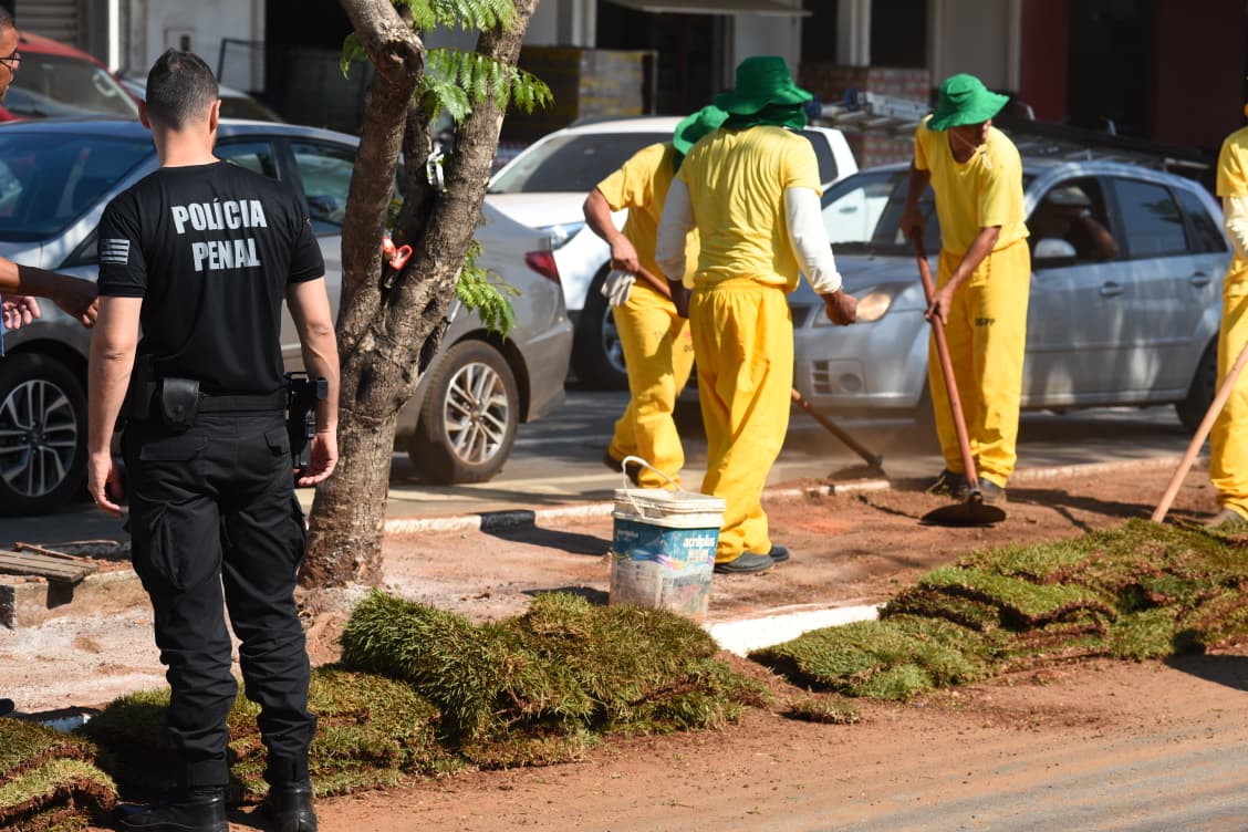 Aparecida de Goiânia investe em paisagismo com reeducandos do sistema prisional