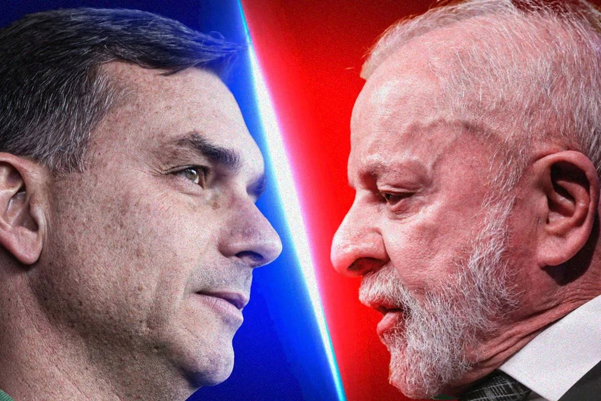 Flávio Bolsonaro lidera intenções de voto com 46% em segundo turno contra Lula, que registra 45%