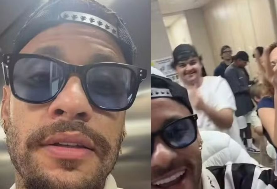 Neymar vota em São Paulo e é cercado por fãs após ser reconhecido