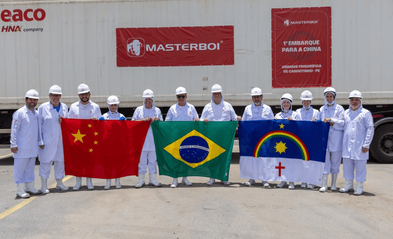 Primeiro embarque de carne bovina do Nordeste para a China é realizado em Pernambuco