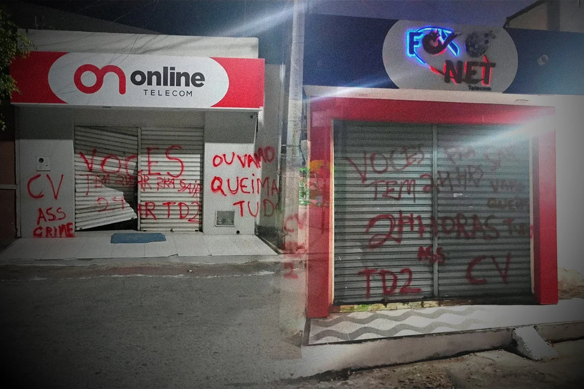 Provedores de internet são ameaçados pelo Comando Vermelho em Alcântaras, CE