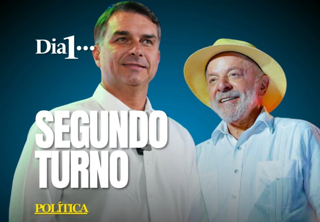 Flávio Bolsonaro (PL) aparece com 53% dos votos válidos contra 47% de Luiz Inácio Lula da Silva (PT) na nova rodada da pesquisa PoderData/Aya, a primeira realizada pelo instituto depois do primeiro turno da eleição presidencial. Nos votos totais, que incluem brancos, nulos e indecisos, Flávio registra 49% das intenções de voto e Lula, 44%. Outros 5% afirmam que pretendem votar em branco ou nulo, enquanto 2% não souberam ou não responderam.